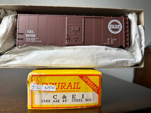 ACCURAIL #1508 C.& E.I. Coche de caja de acero AAR 40' #118705 KIT H.O. 1:87 | Zustand: Used
