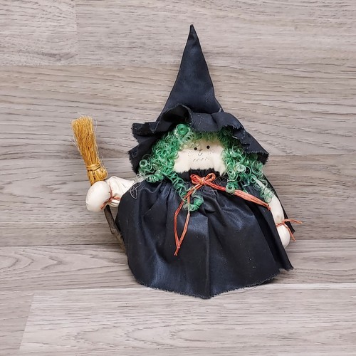 Halloween Handmade Primitive Folk Art Witches Lot Of Three Shelf Sitters - Picture 8 of 18
