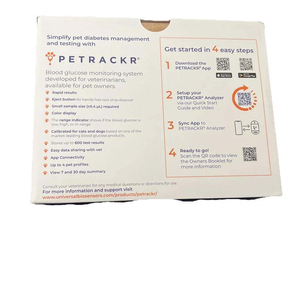Paquete de inicio de monitoreo de glucosa en sangre para mascotas pruebas caseras fáciles para gatos diabéticos Foto 2 de 2