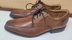 Clarks Tilden Leather Oxford Dress Shoes Dark Tan Men's Size 10.5 WIDE