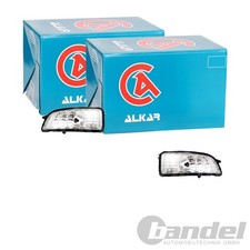 2X ALKAR BLINKER BLINKLEUCHTE AUßENSPIEGEL LINKS+RECHTS passend für VOLVO C30 C7