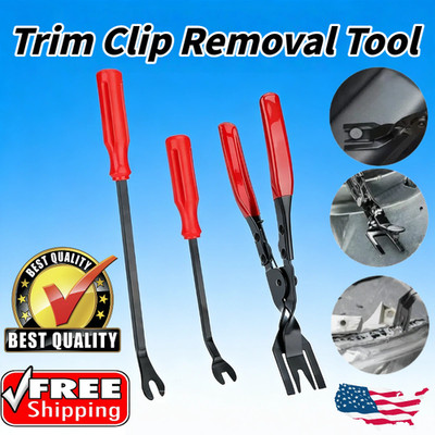 3Pcs Auto Clip Pliers Set and Fastener Remover, Car Trim Rivet Removal Pry Tool