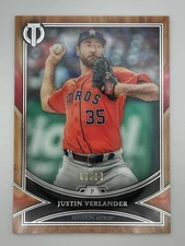 2018 TOPPS TRIBUTE JUSTIN VERLANDER #73 RED PARALLEL 07/10 ASTROS