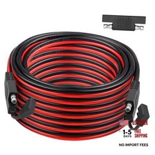 SAE Extension Cable 10AWG Quick Disconnect Tinned Copper Wire with SAE 50FT