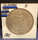 GREAT BRITAIN Trade Dollar 1901 - Silver 0.9 - Queen Victoria - AU - No Reserve.