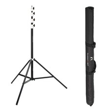 Flashpoint Pro Heavy-Duty Air-Cushioned Light Stand White, 13'