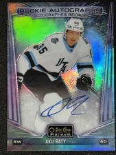 2024-25 O-Pee-Chee Platinum #R-AR Aku Raty #/50 SP Cosmic Rookie Autograph RC