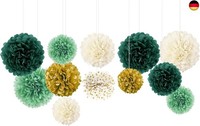 Nicrolandee Seidenpapier Pompons FüR Hochzeitsparty-Dekorationen, Neutrale