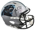 Panthers Luke Kuechly Authentic Signed Full Size Speed Rep Helmet BAS Witnessed