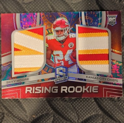 2022 Panini Spectra Skyy Moore Rising Rookie Psychedelic Prizm /5 Chiefs