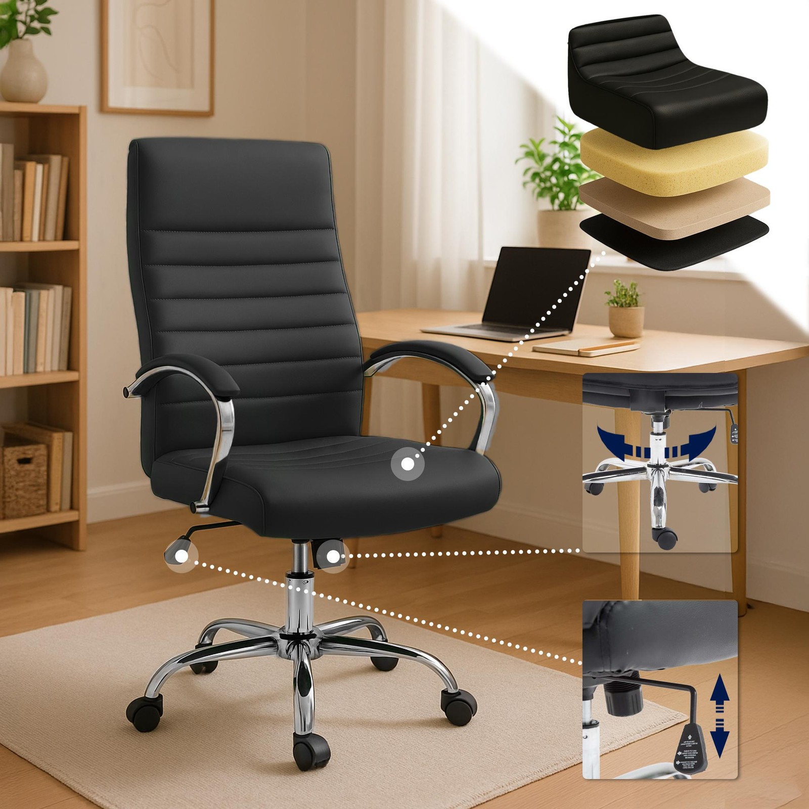 Bürostuhl Valais Kunstleder