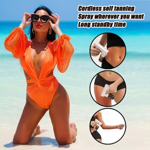 Cordless Spray Tan Machine, Rechargeable Handheld Spray Tan Gun with USB-C Charg