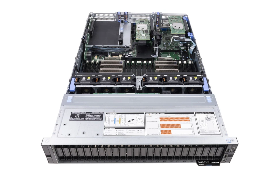 Dell PowerEdge R740xd 24x2.5" 4xNVMe 2xGold 6148 32GB 2x480GB SSD H730P iDRAC9 - Image 2 of 4