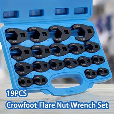 19x Metric Crowsfeet 38 12 Drive Spanner Socket Wrench Set Crowfoot 8-32mm 19x Metric Crowsfeet 38 12 Drive Spanner Socket Wrench Set Crowfoot 8-32mm