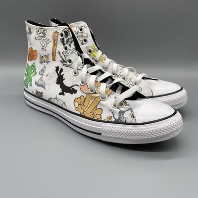 Converse x Tom & Jerry Shoes Mens US 10 White Chuck Taylor All Star Hi A15112C