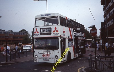 35mm Bus Dia (Original) London Transport OJD243R DMS2243 Route 61 c1987
