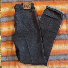 70s Vintage LEE Riders DARK Straight Jeans MADE IN USA Excellent 200-8901 33x36