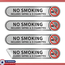 Anti-smoking Decals Vehicles 4pcs 5x1 Inch Vinyl Stickers Includes Vcolor 4pcs Anti-smoking Decals Vehicles 4pcs 5x1 Inch Vinyl Stickers Includes Vcolor 4pcs