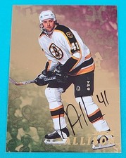 1998-99 Be a Player Autographs Gold #156 Jason Allison Bruins HOCKEY Card E8