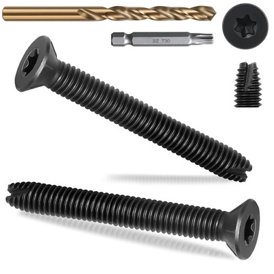 5/16-18 X 2 1/2'' Flat Head Thread Cutting Self Drilling Deck Screws, Type 7, St