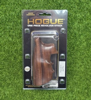 Hogue Pau Ferro Square Special Wood Grip w/ Finger Grooves, S&W N Frame - 29300
