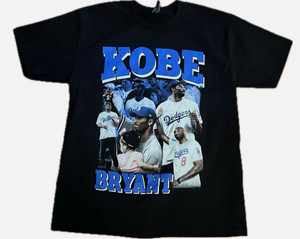 T-shirt Vintage Kobe Bryant « Dodgers » - Hommage Streetwear - Coupe Régulière, Neuf Avec étiquettes