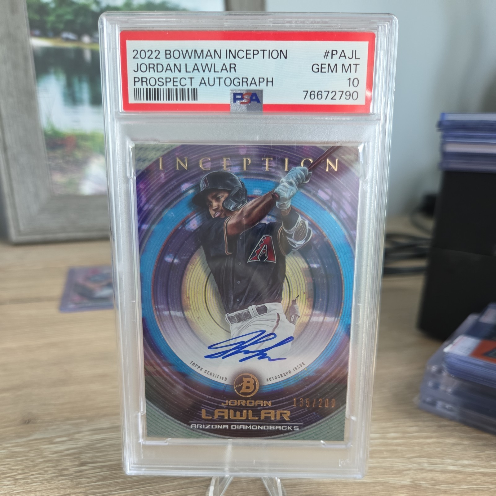 2022 Bowman Inception Prospect Auto Jordan Lawlar /200 #PA-JL Rookie PSA 10