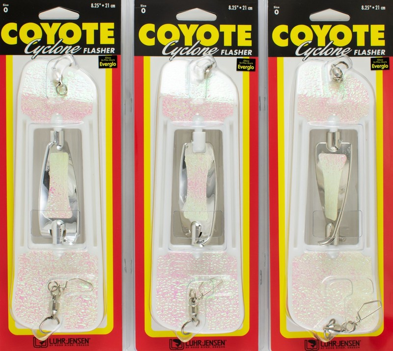 (LOT OF 3) LUHR JENSEN COYOTE CYCLONE FLASHER 0 8.25" 5800-000-6124 WCKGL CP1195