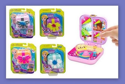 Mattel Polly Pocket Verborgene Schätze in Box Puppe + Zubehör - sortiert NEU