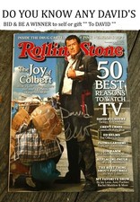 STEPHEN COLBERT 🔥AUTOGRAPH   Rolling Stone Cover📘  Sept 17 2009   🎁