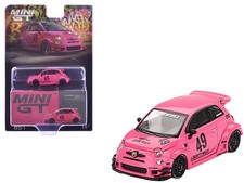 Mini GT MGT00851 1/64 ABARTH 595 #49 "LB-Works x Abas Works" Pink