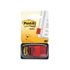 Image of Post-it Index Tabs 25mm Red (Pack of 600) 680-1 - 680-1