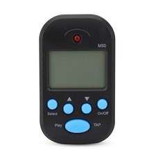 Mini Digital Beat Tap M50 Tempo Metronome Clip Musical Instruments Black 