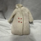 Vintage Skipper Doll 1966 Chill Chasers #1926 White faux fluffy fur coat Mattel