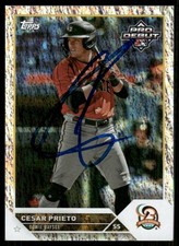 2023 Topps Pro Debut CESAR PRIETO Signed Card autograph auto CARDINALS CUBA