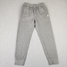 Jordan Sweatpants Boys Large L Gray Jumpman Fleece Joggers 12-13Y D234-GEH 424