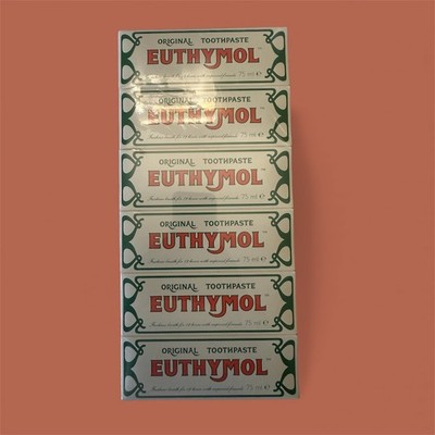 6 - Pack Euthymol Original Toothpaste 75ml