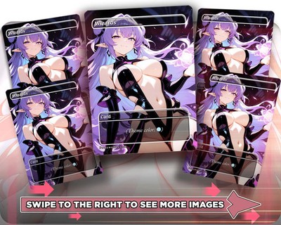 Wizards (5) - 5x Waifu Tokens Custom Cards