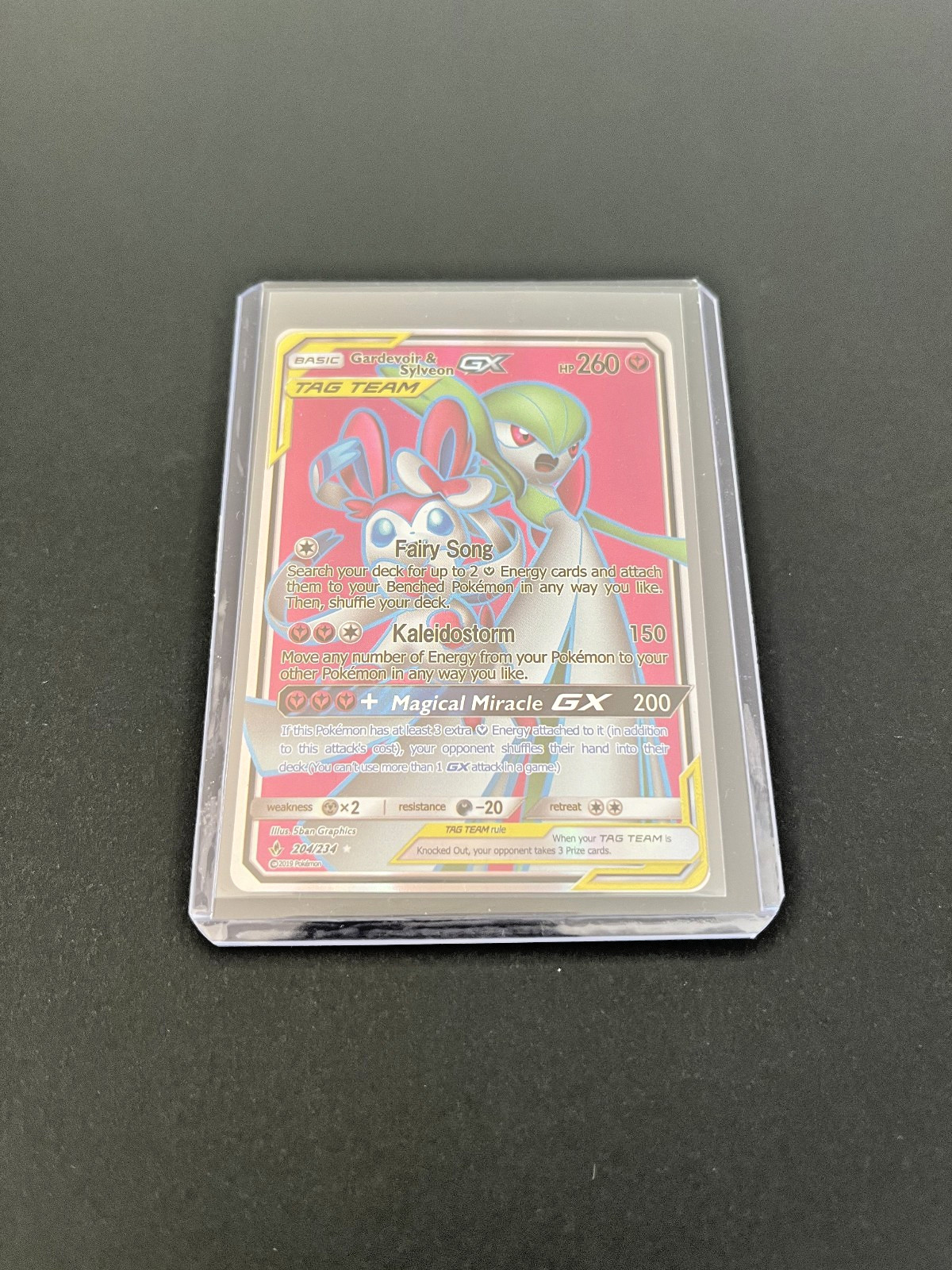Gardevoir & Sylveon GX (204) (Full Art) Ultra Rare SM - Unbroken Bonds 204/214 N