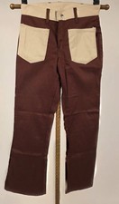 VINTAGE 1970  S BIG YANK TWO TONE COTTON TWILL PANTS OLD STOCK