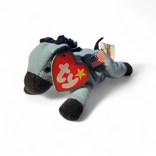 TY Teanie Beanie Babies - 6" Lefty the Donkey - 1999 McDonald's Vintage