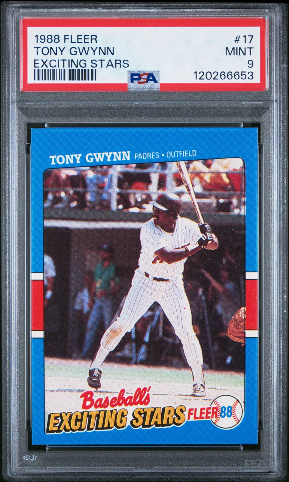 1988 FLEER EXCITING STARS #17 TONY GWYNN PSA 9