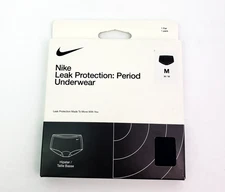 Nike Leak Protection Period Underwear Womens Size M Black Hipster 1 Pair