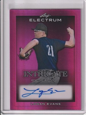 2024 Leaf Electrum Intricate Ink Logan Evans Pink Auto /10 #IIN-LE1 Seattle