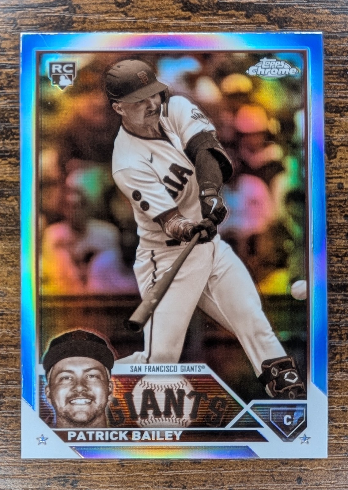 2023 Topps Chrome Update #USC217 Patrick Bailey RC Sepia Refractor Rookie Giants