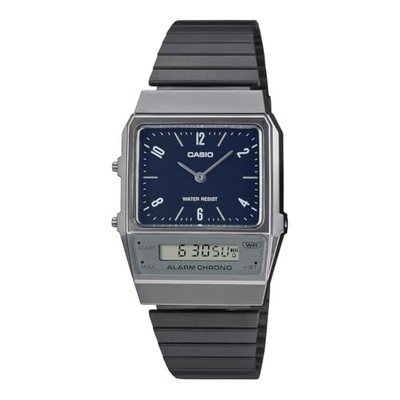 NEU CASIO Retro Ana-Digi JDM Quarzuhr AQ-800EB-2A Navy Blau Unisex JAPAN
