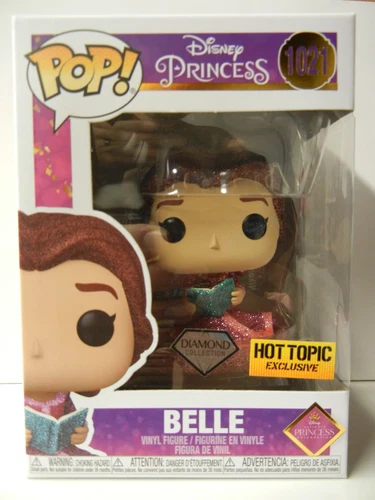 Funko POP! Disney Princess Belle #1021 Figure Diamond Hot Topic Exclusive