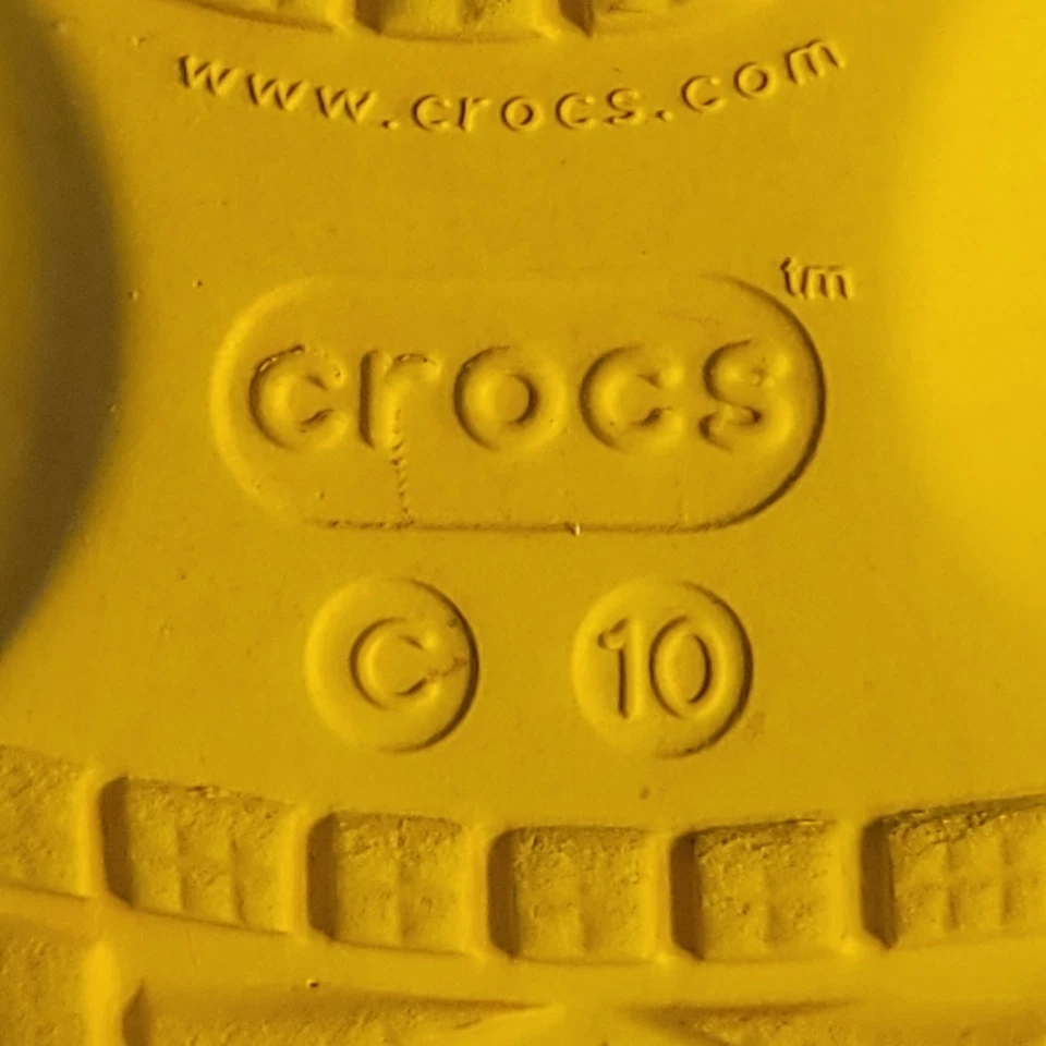 Zuecos clásicos Crocs Little Kids amarillo pato talla C 10 girasol Foto 4 de 4