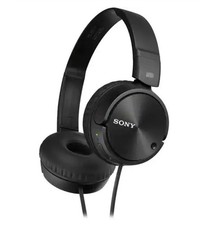 Sony MDR-ZX110NC Noise Cancelling Wired 3.5mm On-Ear Headphones Black Y2K Travel