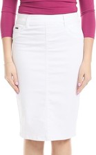 ESTEEZ Women's Stretch Denim Pencil Skirt   Soft, Flexible, Body-Hugging, Knee